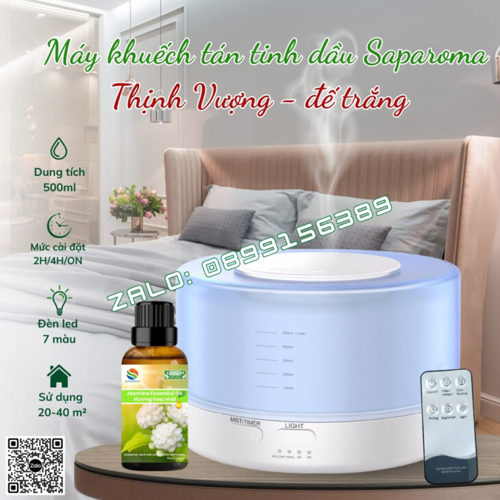 MÁY PHUN SƯƠNG SAPAROMA, XÔNG TINH DẦU THƠM PHÒNG, BÙ ẨM, XUA ĐUỔI MUỖI, CÔN TRÙNG