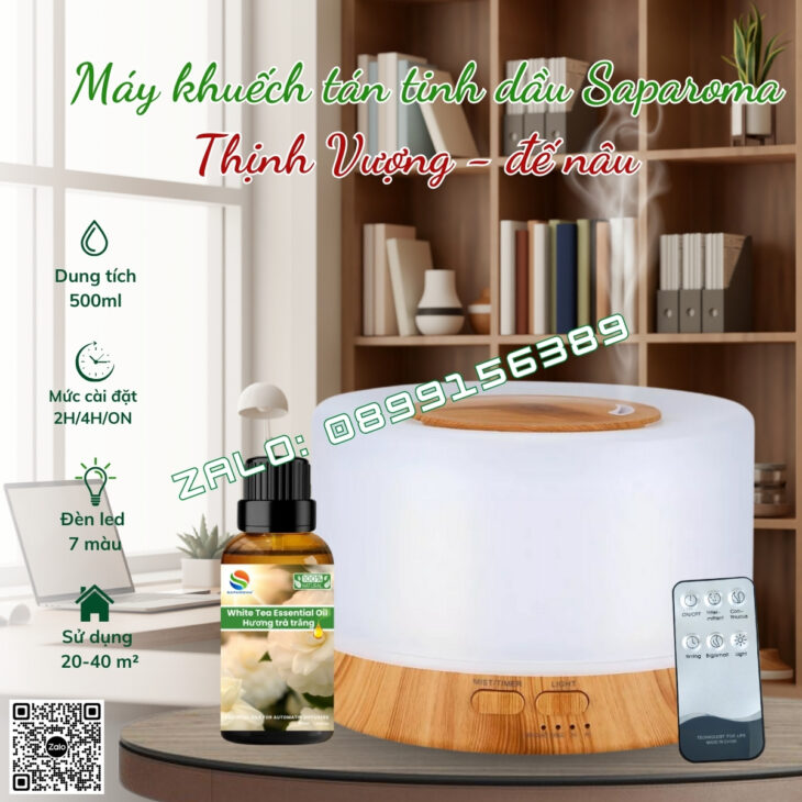 MÁY PHUN SƯƠNG SAPAROMA, XÔNG TINH DẦU THƠM PHÒNG, BÙ ẨM, XUA ĐUỔI MUỖI, CÔN TRÙNG