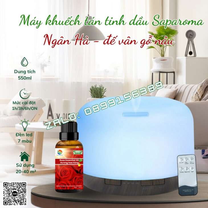 MÁY PHUN SƯƠNG SAPAROMA, XÔNG TINH DẦU THƠM PHÒNG, BÙ ẨM, XUA ĐUỔI MUỖI, CÔN TRÙNG