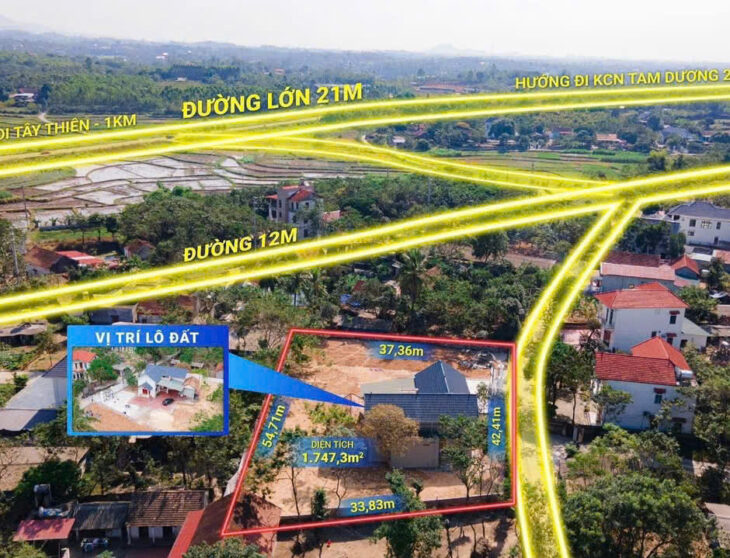 SỞ HỮU ĐẤT ĐẸP CHÍNH CHỦ – GIÁ Tốt – Vị Trí Đắc Địa Tại : Thị Trấn Đại Đình – Huyện Tam Đảo- Tỉnh