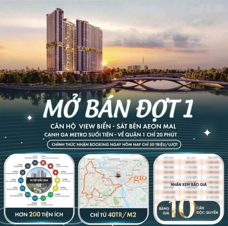 THE GIÓ RIVERSIDE Căn hộ cao cấp ven sông cạnh Vinhomes Giá chỉ từ 1.6 tỷ