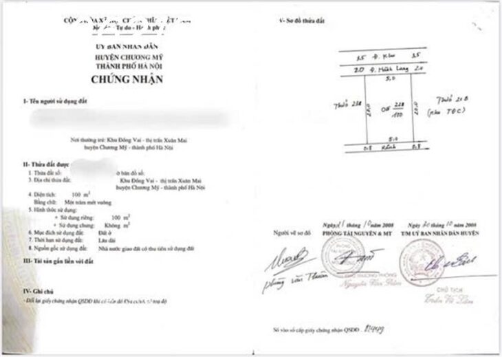 Bán đất thổ cư 100m², Xuân Mai, Chương Mỹ, Hà Nội – nhỉnh 3 tỷ 0906215365