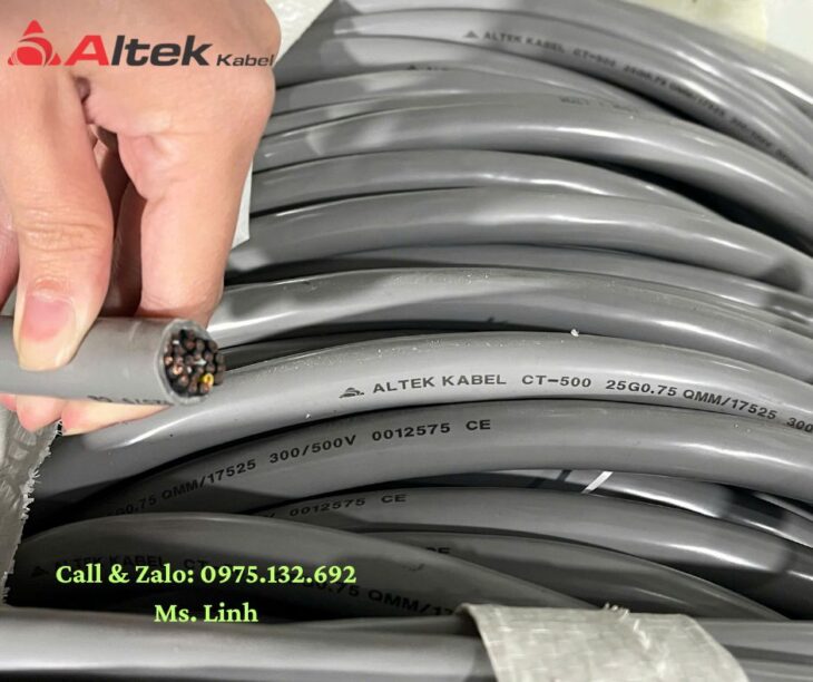 Cáp điều khiển 25 lõi đồng nguyên chất Altek Kabel