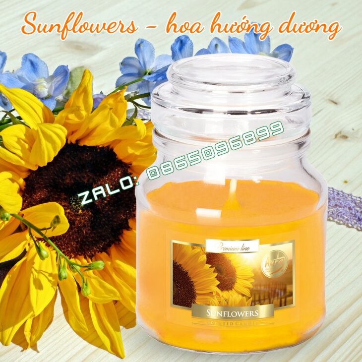 Hũ nến thơm nhập khẩu Bispol 120g, thơm phòng, thư giãn, hỗ trợ khử mùi, hàng chính hãng