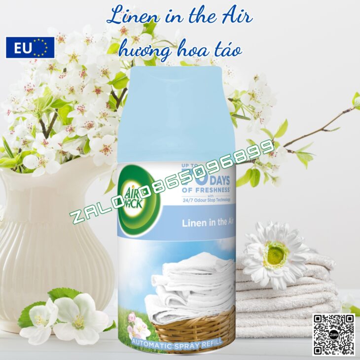 BÌNH XỊT TINH DẦU THIÊN NHIÊN AIR WICK 250ml, THƠM PHÒNG, HỖ TRỢ KHỬ MÙI, NHẬP KHẨU CHÂU ÂU