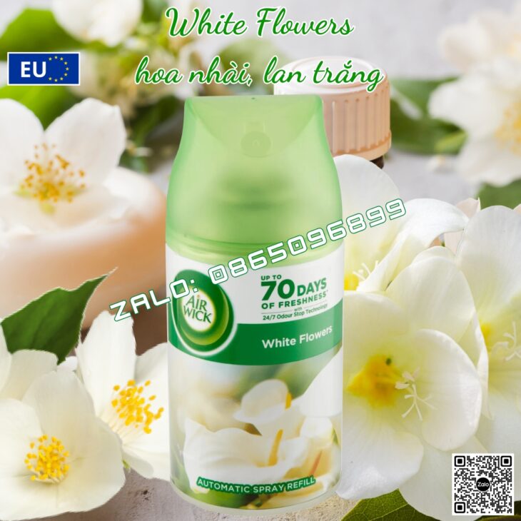 BÌNH XỊT TINH DẦU THIÊN NHIÊN AIR WICK 250ml, THƠM PHÒNG, HỖ TRỢ KHỬ MÙI, NHẬP KHẨU CHÂU ÂU