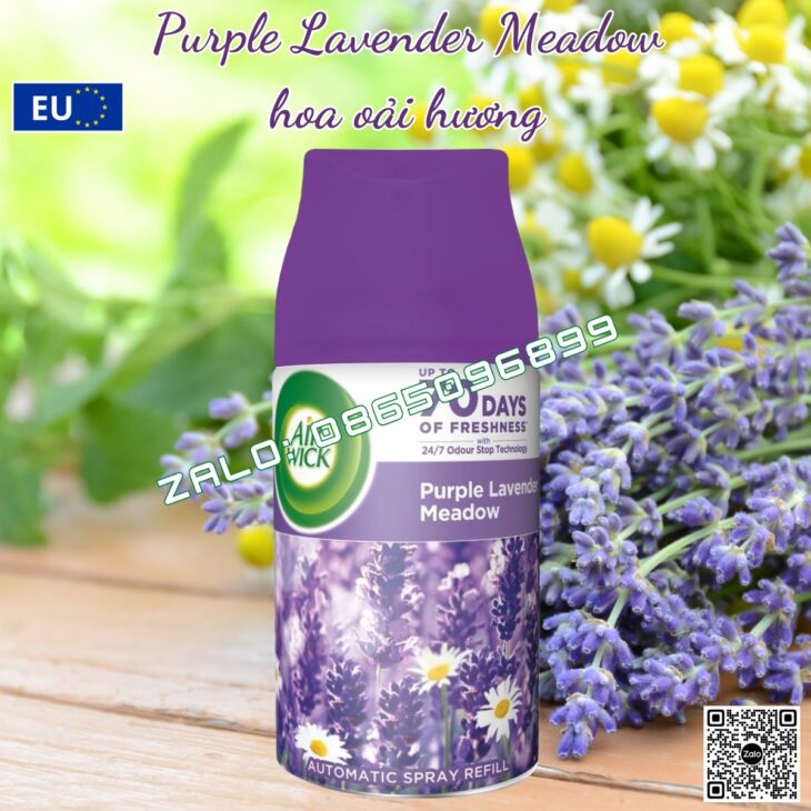 BÌNH XỊT TINH DẦU THIÊN NHIÊN AIR WICK 250ml, THƠM PHÒNG, HỖ TRỢ KHỬ MÙI, NHẬP KHẨU CHÂU ÂU