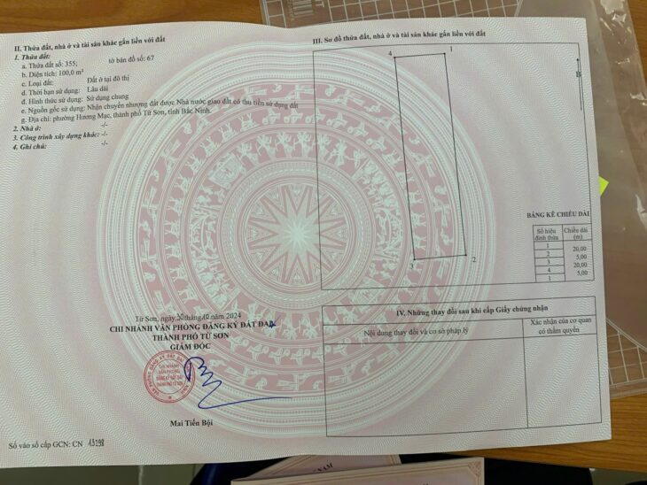 Chính chủ bán 100m đất tại KĐT Bảo Long, Hương Mạc, Từ Sơn, Bắc Ninh giá đầu tư