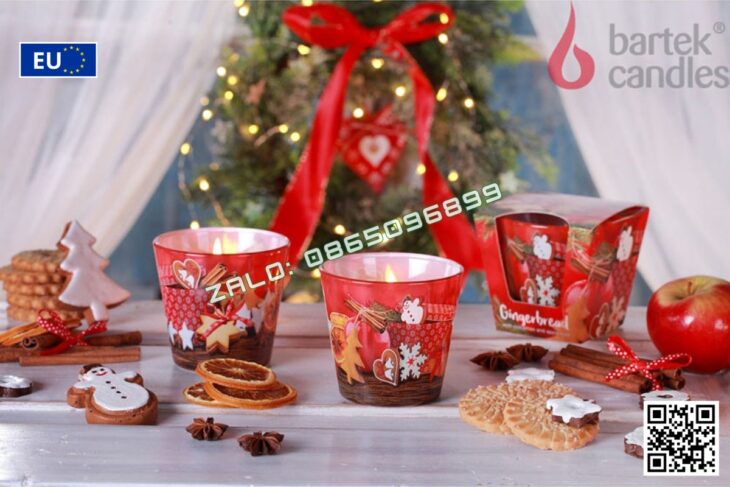 Nến thơm thiên nhiên Bartek Candles 115g, thơm phòng, thư giãn, hỗ trợ khử mùi, decor trang trí