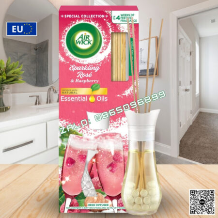 BỘ KHUẾCH TÁN TINH DẦU QUE MÂY AIR WICK 25ml, THƠM PHÒNG, HỖ TRỢ KHỬ MÙI, NHẬP KHẨU CHÂU ÂU