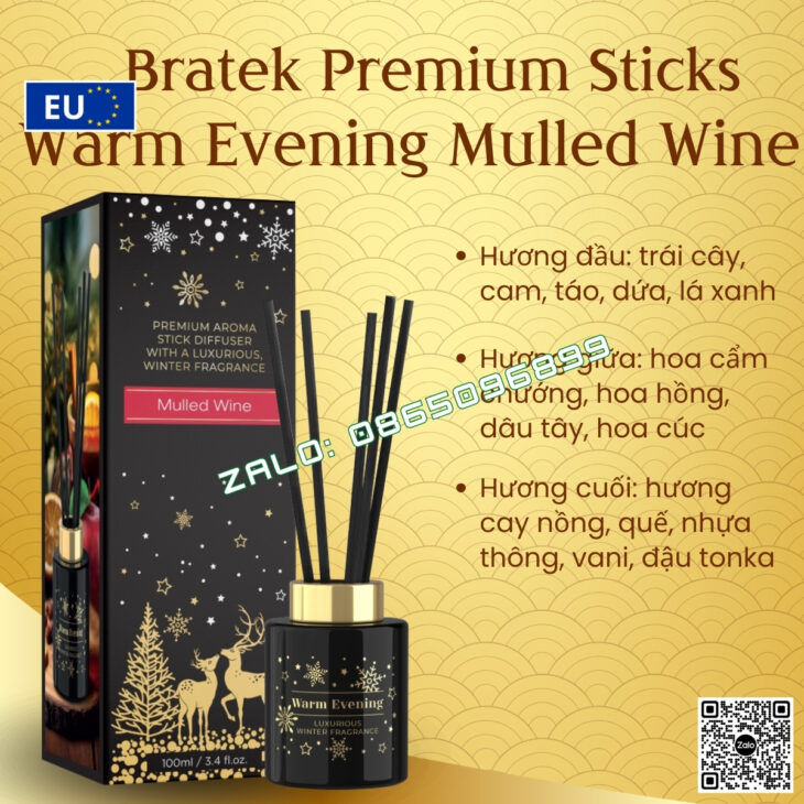 TINH DẦU KHUẾCH TÁN QUE MÂY BARTEK 100ml, THƠM PHÒNG, THƯ GIÃN, HỖ TRỢ KHỬ MÙI, NHẬP KHẨU CHÂU ÂU