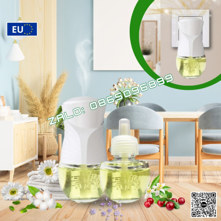 BỘ TINH DẦU CẮM ĐIỆN AIR WICK 19ML, KHUẾCH TÁN TỰ ĐỘNG, HỖ TRỢ KHỬ MÙI THƠM PHÒNG, NHẬP KHẨU CHÂU ÂU