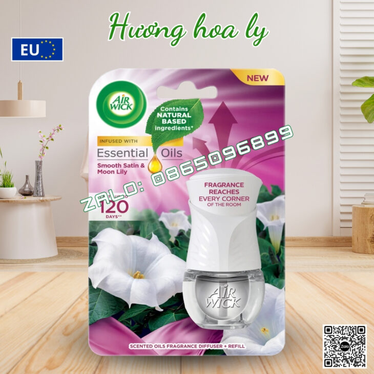 BỘ TINH DẦU CẮM ĐIỆN AIR WICK 19ML, KHUẾCH TÁN TỰ ĐỘNG, HỖ TRỢ KHỬ MÙI THƠM PHÒNG, NHẬP KHẨU CHÂU ÂU