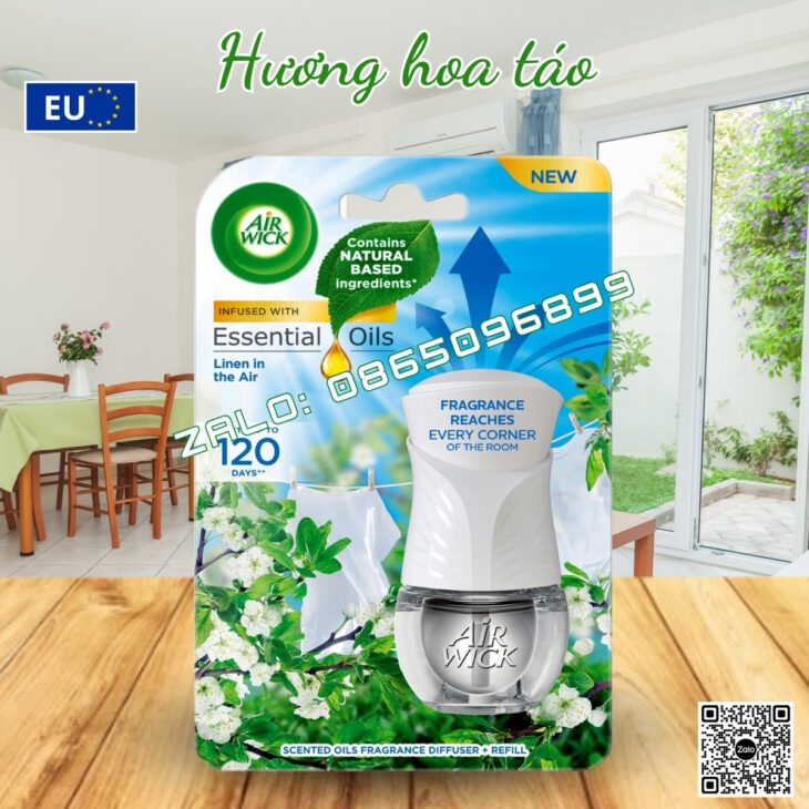 BỘ TINH DẦU CẮM ĐIỆN AIR WICK 19ML, KHUẾCH TÁN TỰ ĐỘNG, HỖ TRỢ KHỬ MÙI THƠM PHÒNG, NHẬP KHẨU CHÂU ÂU