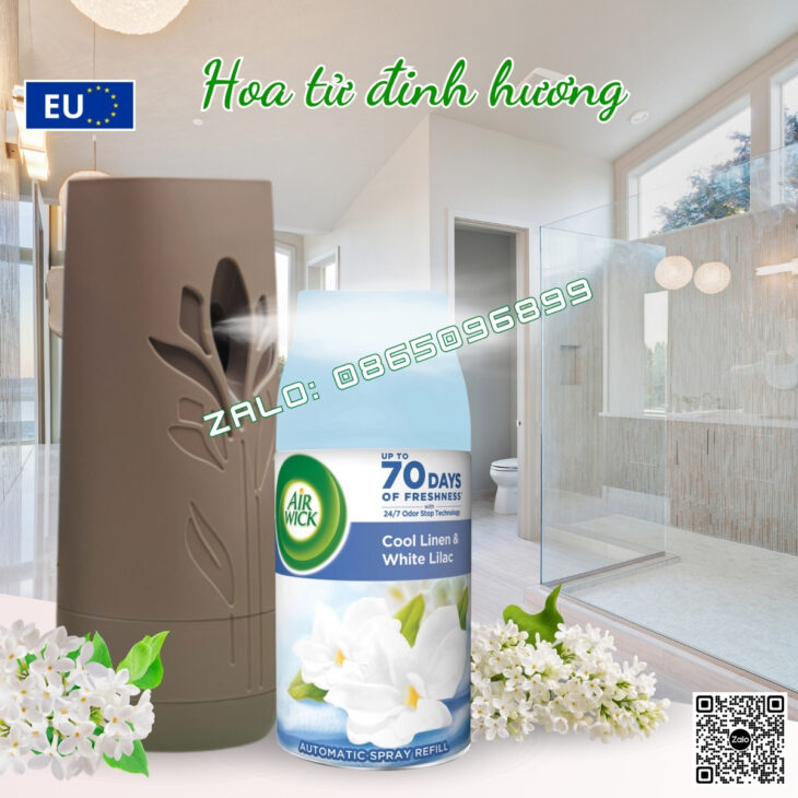 TINH DẦU XỊT THƠM PHÒNG TỰ ĐỘNG AIR WICK 250ML, HỖ TRỢ KHỬ MÙI, NHẬP KHẨU CHÂU ÂU CHÍNH HÃNG