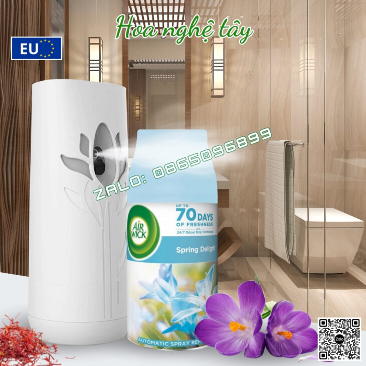 TINH DẦU XỊT TỰ ĐỘNG AIR WICK 250ml, BÍ QUYẾT NHÀ TẮM, TOILET LUÔN SẠCH THƠM NHƯ KHÁCH SẠN 5 SAO