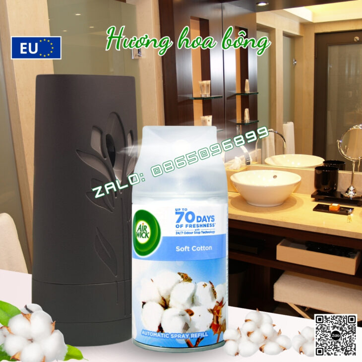 TINH DẦU XỊT TỰ ĐỘNG AIR WICK 250ml, BÍ QUYẾT NHÀ TẮM, TOILET LUÔN SẠCH THƠM NHƯ KHÁCH SẠN 5 SAO