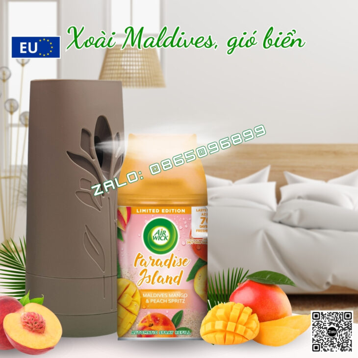 TINH DẦU XỊT TỰ ĐỘNG AIR WICK 250ml, BÍ QUYẾT NHÀ TẮM, TOILET LUÔN SẠCH THƠM NHƯ KHÁCH SẠN 5 SAO