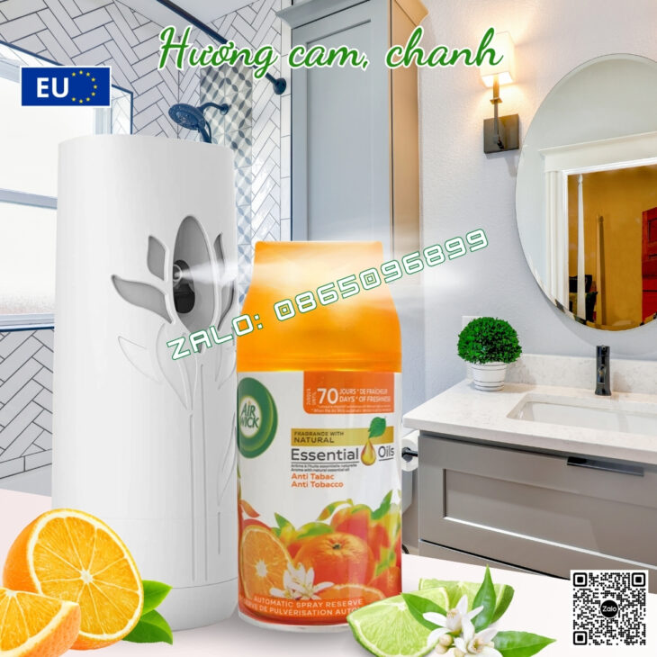 TINH DẦU XỊT THƠM PHÒNG TỰ ĐỘNG AIR WICK 250ML, HỖ TRỢ KHỬ MÙI, NHẬP KHẨU CHÂU ÂU CHÍNH HÃNG