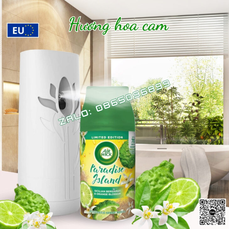 TINH DẦU XỊT THƠM PHÒNG TỰ ĐỘNG AIR WICK 250ML, HỖ TRỢ KHỬ MÙI, NHẬP KHẨU CHÂU ÂU CHÍNH HÃNG