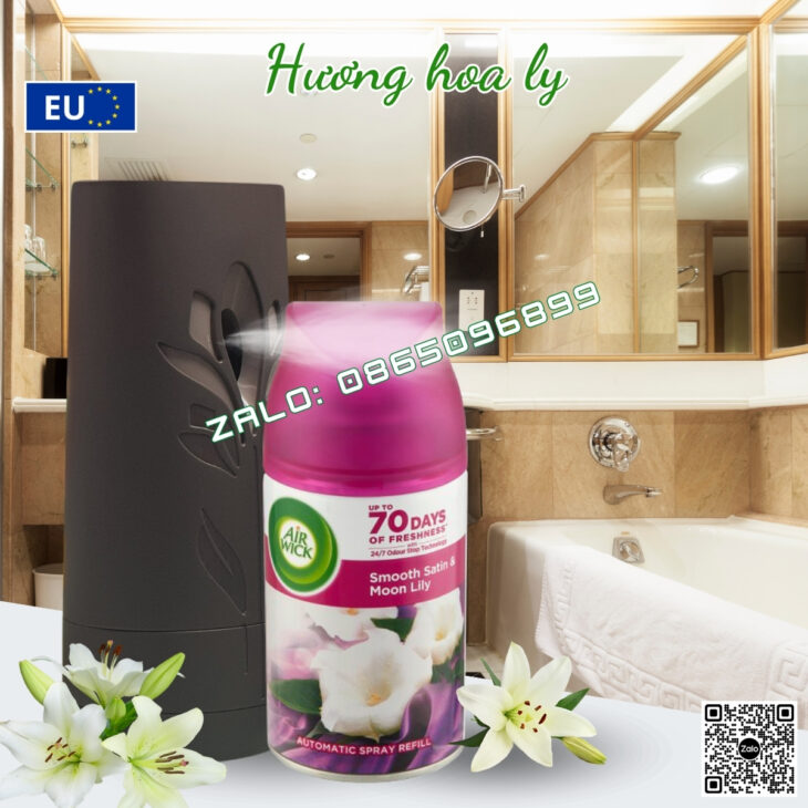 TINH DẦU XỊT THƠM PHÒNG TỰ ĐỘNG AIR WICK 250ML, HỖ TRỢ KHỬ MÙI, NHẬP KHẨU CHÂU ÂU CHÍNH HÃNG