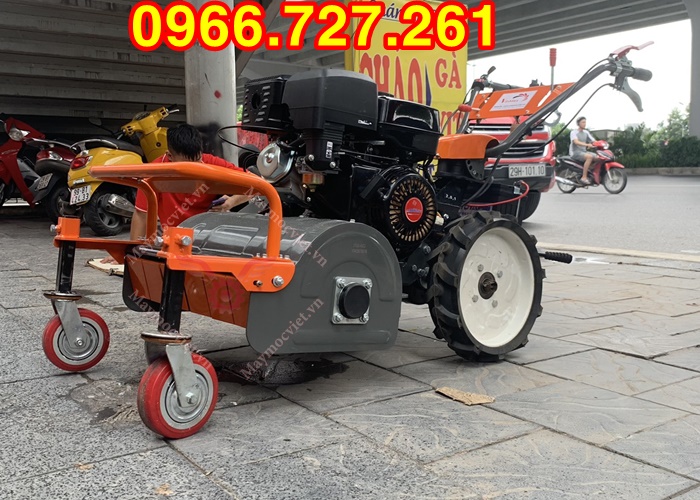 Máy cắt cỏ trục băm 10hp đề nổ Kawasaki hàm cắt 60cm