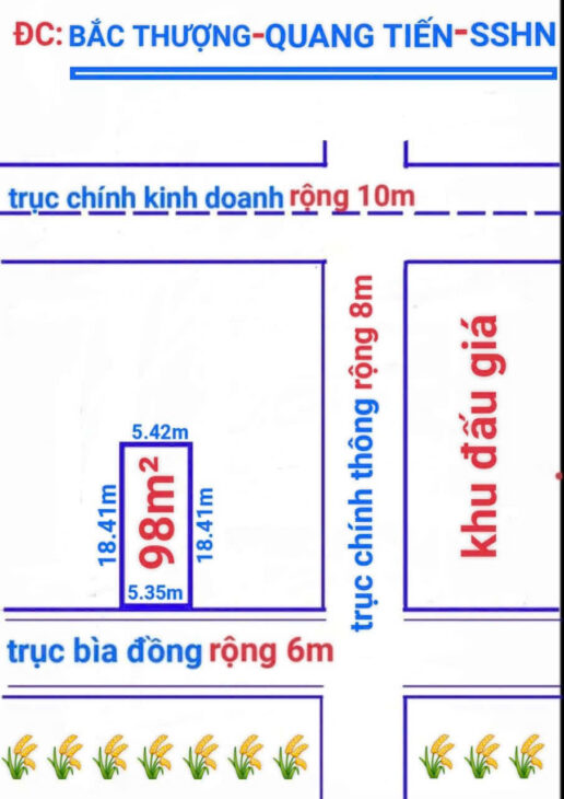 NỔ THẲNG KHÔNG VÒNG VO DT 80 M FUN THỔ CƯ ĐƯỜNG THÔNG RỘNG 4,5 ĐẾN 5 M CÁCH ĐƯỜNG TỈNH LỘ 418 120