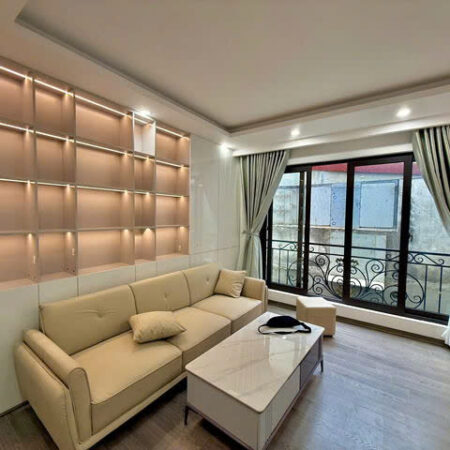 Bán nhà Đội Cấn, 6 tầng thang máy, xây mới, ngõ thông, gần ô tô, DT46m2/MT4.2m, Giá 8.6 Tỷ