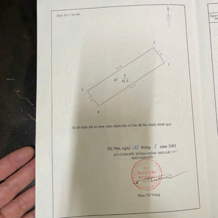 Bán gấp đất tại Đường Nam Đuống, giá thỏa thuận, 61m2, mặt tiền 4m