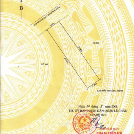 Bán đất phân lô Khu 4 Vĩnh Niệm, 84m, ngang 4.2, đường 12m, Giá 4.46 tỉ
