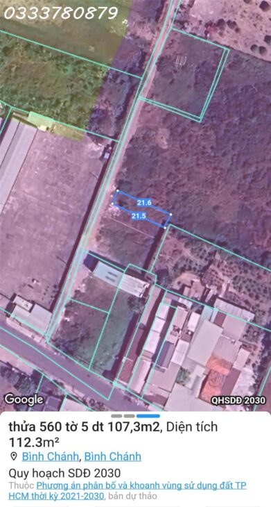 ĐẤT THỔ CƯ 107M2 GIÁ HỜI – HOÀNG PHAN THÁI, BÌNH CHÁNH, HCM – 3.3 TỶ – SỔ HỒNG ĐẤT THỔ CƯ 107M2 GIÁ HỜI – HOÀNG PHAN THÁI, BÌNH CHÁNH, HCM – 3.3 TỶ – SỔ HỒNG