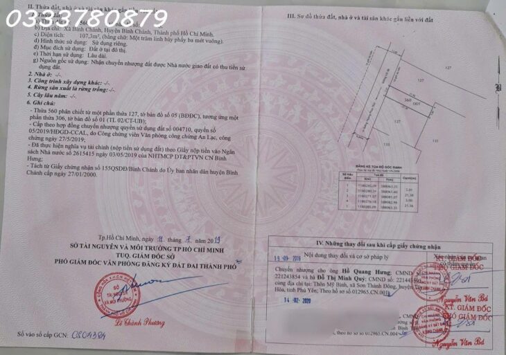 ĐẤT THỔ CƯ 107M2 GIÁ HỜI – HOÀNG PHAN THÁI, BÌNH CHÁNH, HCM – 3.3 TỶ – SỔ HỒNG