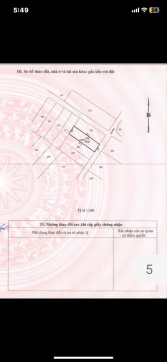 Giá khởi điểm từ 1 tỷ 370 đến 1 tỷ 450. 5 Lô Liền kề TDC Hòn Đỏ.