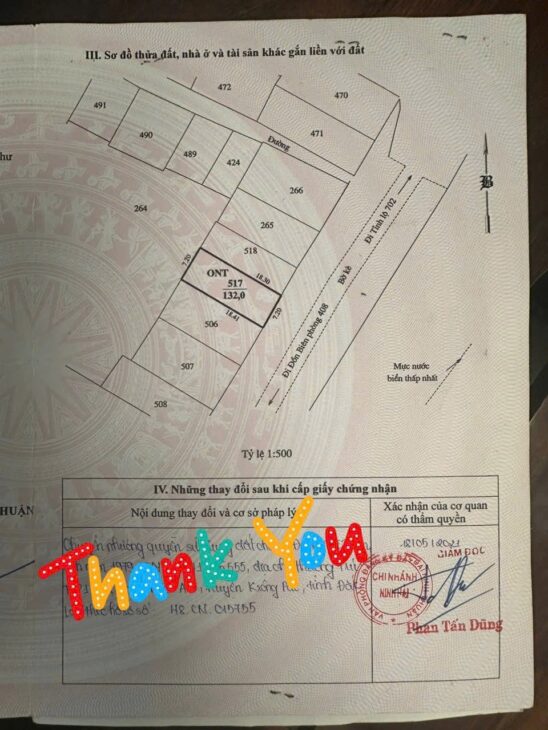Bán đất thổ cư view biển – 132m² – Ninh Hải, Ninh Thuận