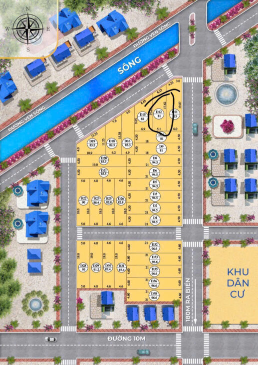 ChỈ 1.25 tỷ em bán nhanh lô đất giao phong sát vách Flamingo và 60m ra bãi tắm