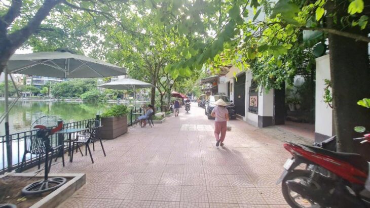 Mặt hồ Đầm Tròn Đội Cấn – ô tô vào nhà – xây apartment – 177m vuông đẹp