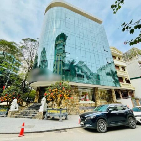 NGAY SAU MẶT PHỐ-Tòa nhà Trần Thái Tông 190m2/8Tầng/MT 15m-Lôgóc 3 Thoáng 149 Tỷ