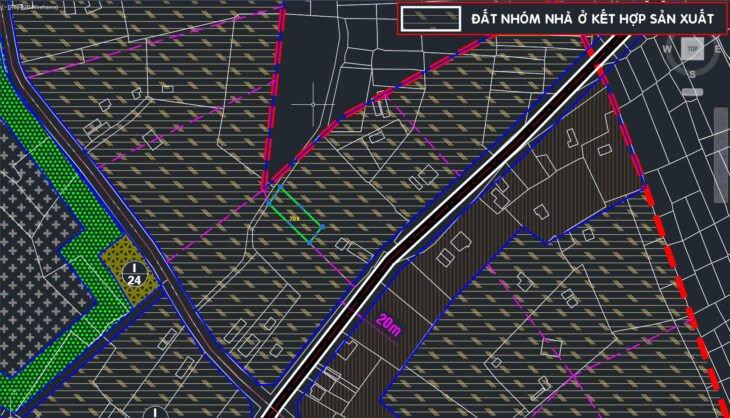 Bán đất 1/ đường 214 – 547m2 – 14×40 – 300m2 thổ cư – xã Hòa Phú – Củ Chi