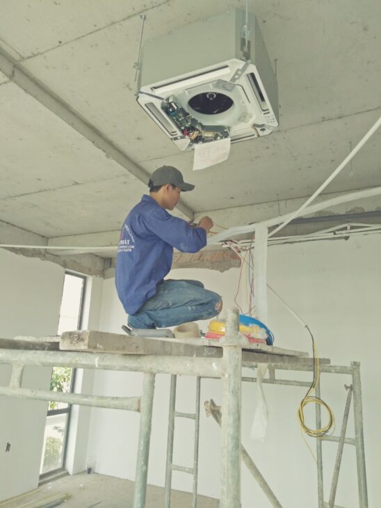 Phương án lắp Máy điều hòa âm trần cho căn hộ chung cư