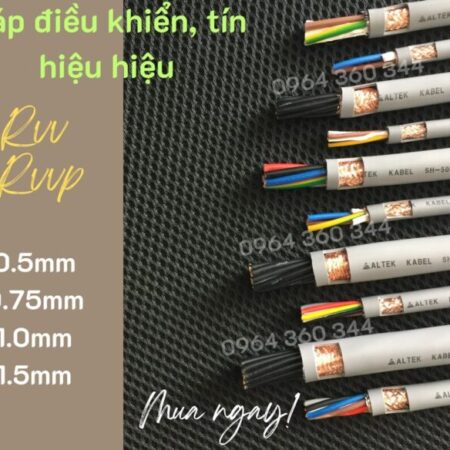 Cáp điều khiển, cáp tín hiệu RVV – RVVP Altek Kabel Cáp điều khiển, cáp tín hiệu RVV – RVVP Altek Kabel