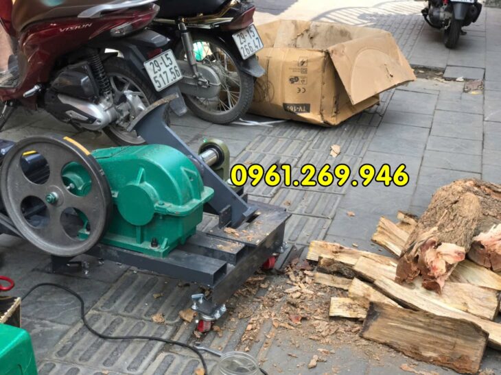 MÁY BỔ CỦI ĐIỆN 220V – MOTOR 5.5KW, 2 LƯỠI CHẺ