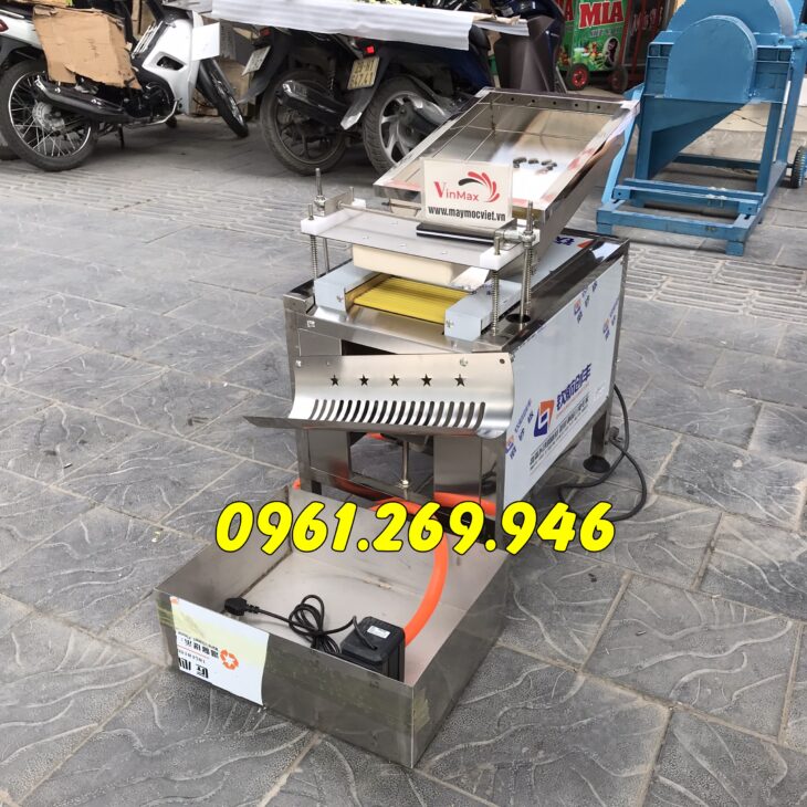Máy bóc vỏ trứng chim cút 1 rãnh năng suất 50kg/h Vinmax TC-50