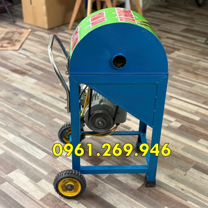 Máy cạo vỏ mía, máy làm sạch vỏ cây mía 9 chổi cạo motor 1500w