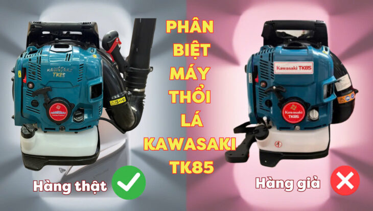 Máy thổi gió Kawasaki TK85 thổi bay bụi bẩn, thổi lá, gạch đá công trình