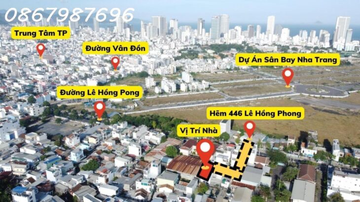 Bán hoặc Cho Thuê Nhà 3 Tầng Hẻm Lê Hồng Phong, TP Nha Trang – Giá Chỉ 28 Triệu/m²