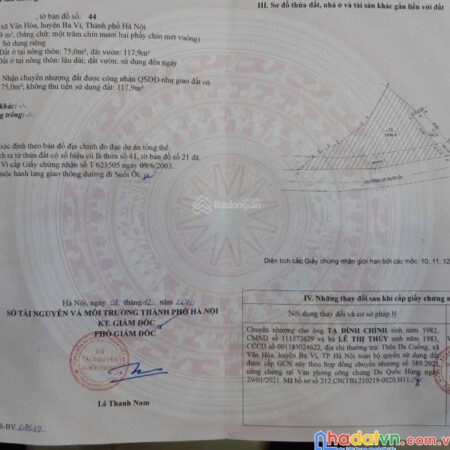 Bán đất Ba Vì View hồ, suối, núi tuyệt đẹp, vị trí đắc địa