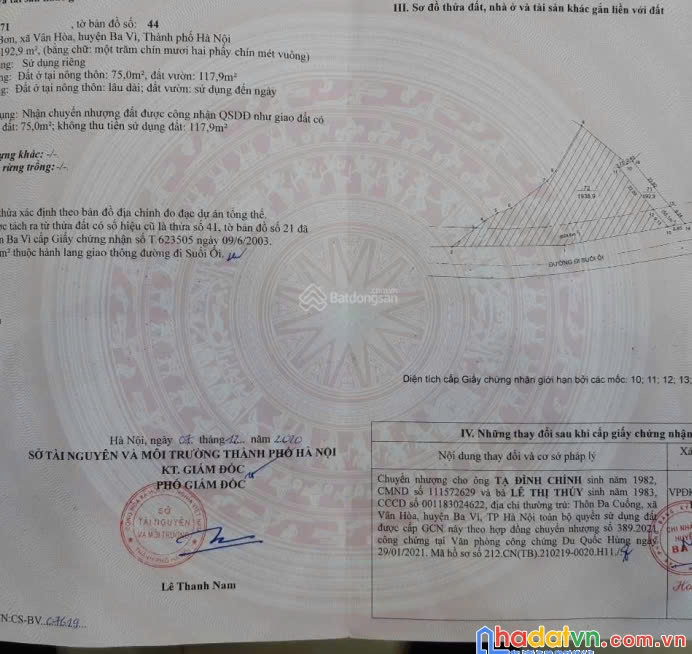 Bán đất Ba Vì View hồ, suối, núi tuyệt đẹp, vị trí đắc địa