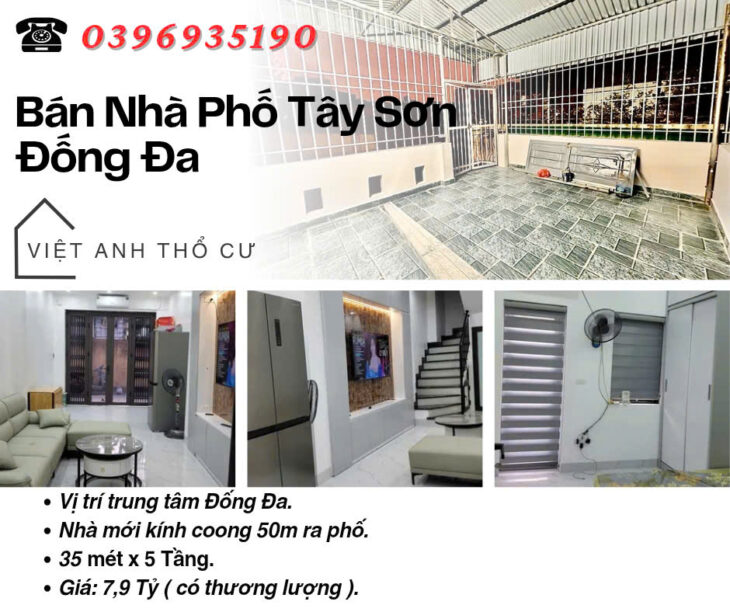 Bán nhà phố Tây Sơn_Ngõ To Như Phố_Trung Tâm Đống Đa_32mx5T_Giá: 7.2 Tỷ_Lh: 0396935190