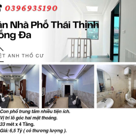 Bán nhà phố Thái Thịnh_Sổ Đỏ Chính Chủ_Lô Góc Hai Thoáng_33mx4T_Giá: 6.5 Tỷ, Lh: 0396935190. Bán nhà phố Thái Thịnh_Sổ Đỏ Chính Chủ_Lô Góc Hai Thoáng_33mx4T_Giá: 6.5 Tỷ, Lh: 0396935190.