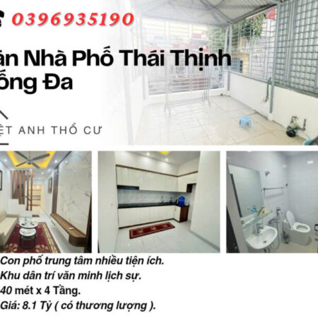 Bán nhà phố Thái Thịnh_Ngõ Ba Gác_Nhà Kiên Cố_40mx4T_Giá: 8.1 Tỷ, Lh: 0396935190. Bán nhà phố Thái Thịnh_Ngõ Ba Gác_Nhà Kiên Cố_40mx4T_Giá: 8.1 Tỷ, Lh: 0396935190.